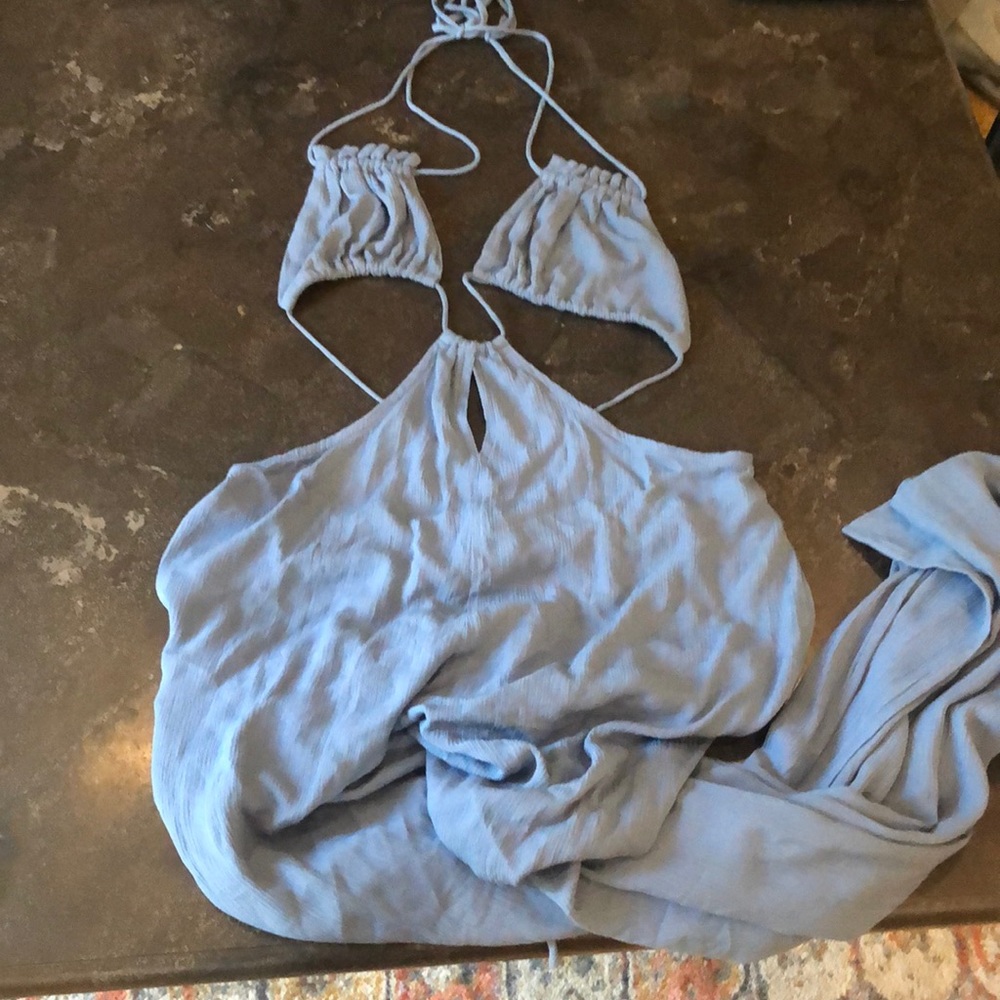 Tularosa Sofian jumpsuit in smoke blue